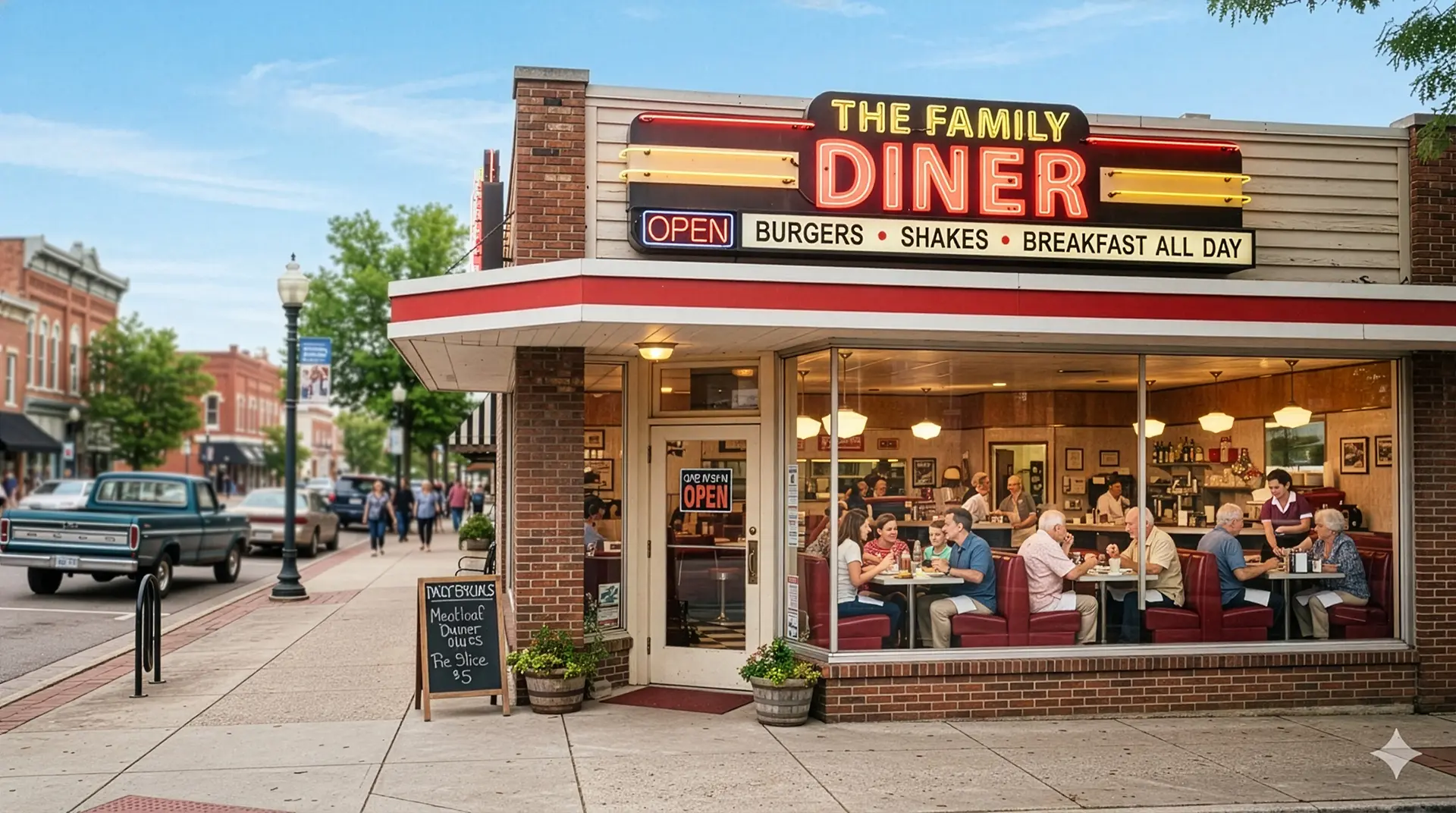 The Menu Café demonstration restaurant exterior