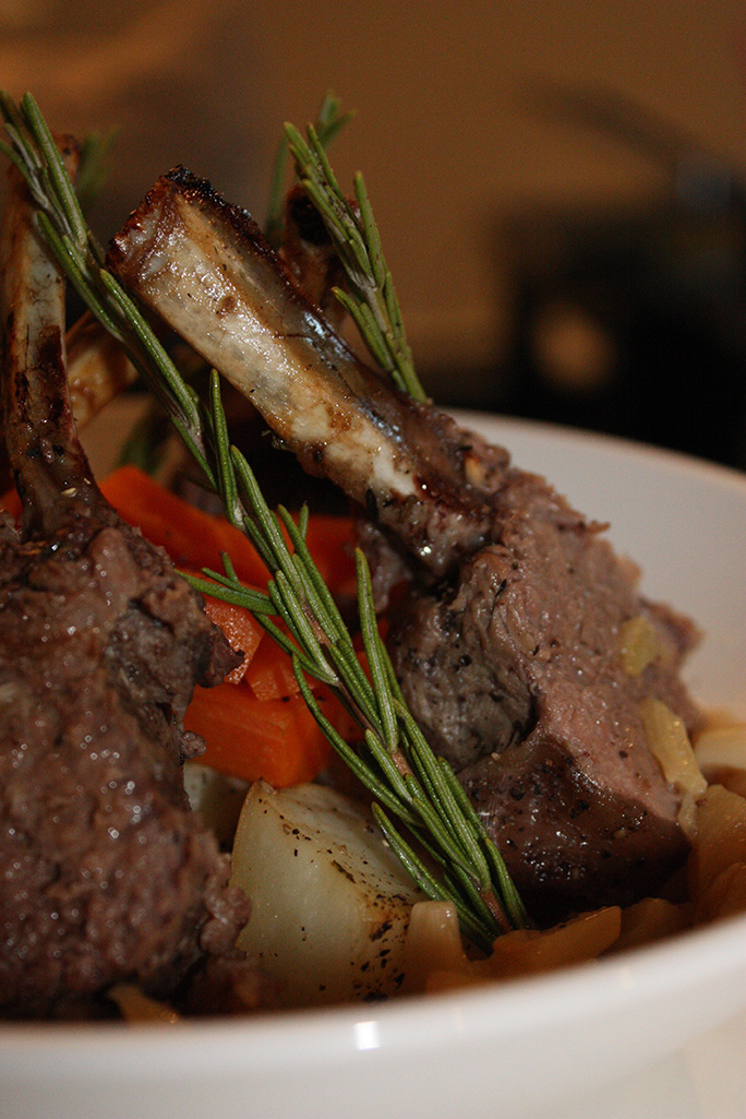Roast dinner with vegetables